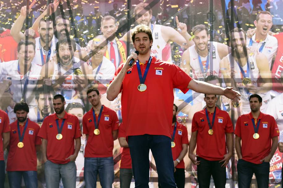 La Spagna si  laureata campione d&#39;Europa per la terza volta trascinata dal 35enne Pau Gasol (nella foto) nominato MVP del torneo